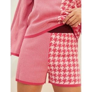 Anthropologie Pink Patterned Sweater